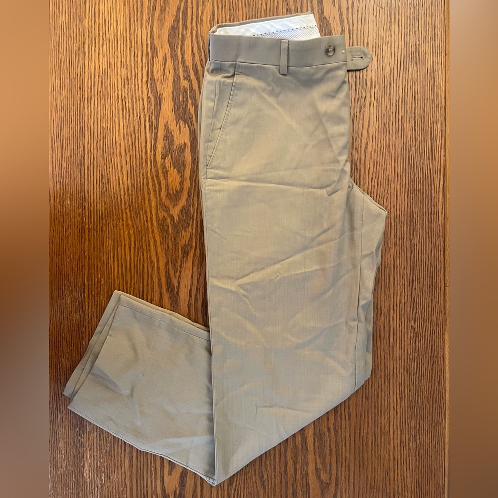 100% Wool Joseph Abboud Tan Dress Pants